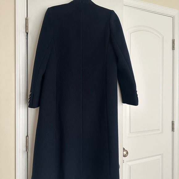 Central ParkFortsmann Navy Pure Wool full length Coat. Size 6 - Picture 3 of 3